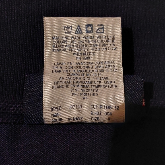 Puritan Men's Cotton Blend Navy Polo Size M - Picture 6 of 6